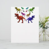 Kleurrijke T-Rex (Staand voorkant)