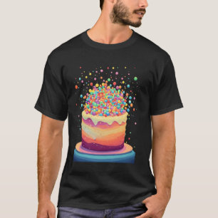 Kleurrijke Taart Viering Verjaardagsfeest T-shirt