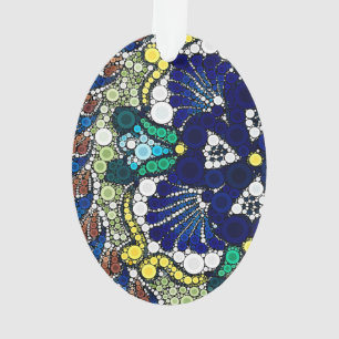 kleurrijke talavera aardewerk Mexicaans blauw foto Ornament