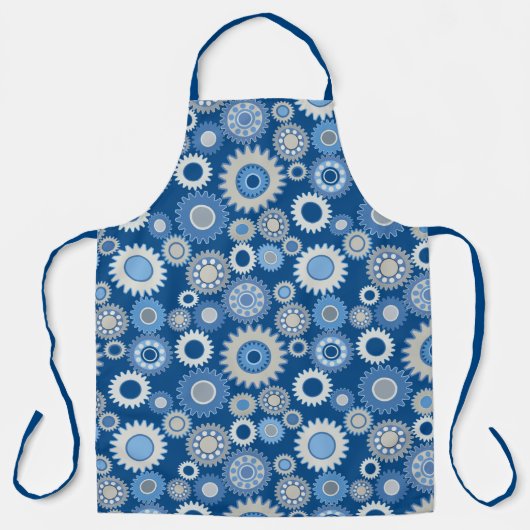 kleurrijke tandwielen schort (Voorkant)