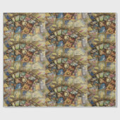 Kleurrijke Tarot Card Deck Spread Illustratie Cadeaupapier (Vlak)