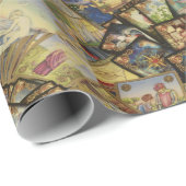 Kleurrijke Tarot Card Deck Spread Illustratie Cadeaupapier (Rol Hoek)