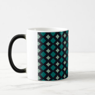Kleurrijke Teal en Onyx Geometrische Koffiemok Magische Mok