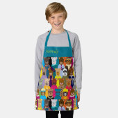 Kleurrijke Teddy Bears met veel professionals Schort (Gedragen)