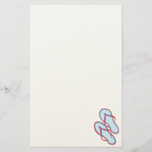 Kleurrijke Teenslippers 3 Papier (Voorkant)