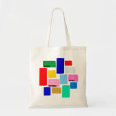 KLEURRIJKE TEGEL CANVAS TAS (Voorkant)