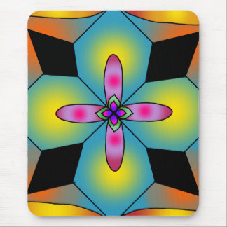 Kleurrijke tegelstijl mandala muismat
