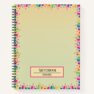 Kleurrijke Tekenpotloden Notitieboek