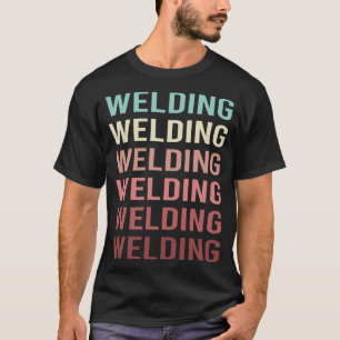 Kleurrijke Tekst Lassen Las Lasser T-shirt