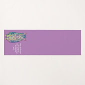 Kleurrijke tekst op maat yogamat (Voorkant (horizontaal))