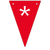 Kleurrijke Tekst toevoegen Gepersonaliseerde Aange Vlaggetjes (Eerste vlag)