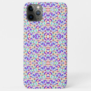 Kleurrijke telefoonhoes met een ingewikkeld bloemm iPhone 11 pro max hoesje