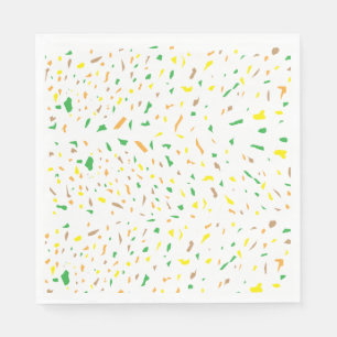 Kleurrijke terrazzo-artikelen servet