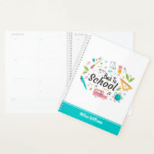 Kleurrijke Terug naar School Custom Student Teache Planner (Display)