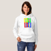 Kleurrijke testbuizen hoodie (Voorkant volledig)
