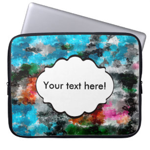 Kleurrijke textuur laptop sleeve