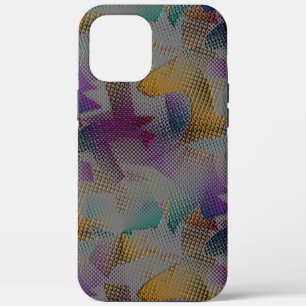 Kleurrijke textuur met kleine romige geometrische iPhone 12 pro max hoesje