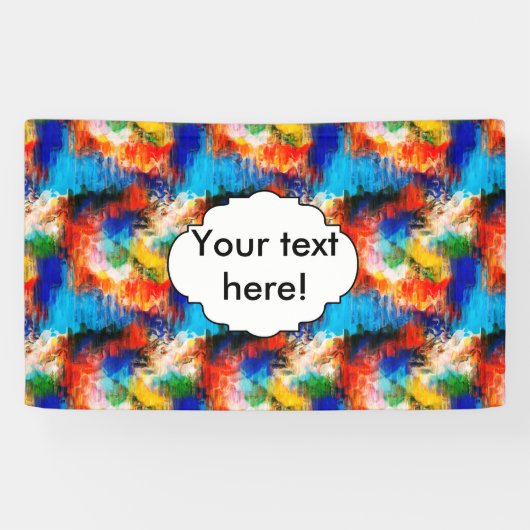 Kleurrijke textuur spandoek (Horizontaal)