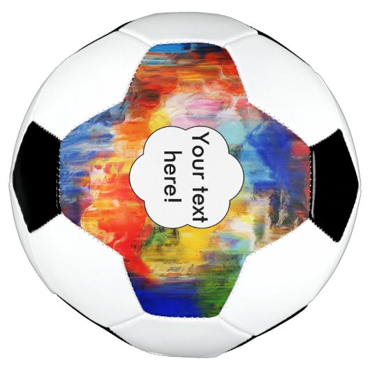 Kleurrijke textuur voetbal (Gedraaid)