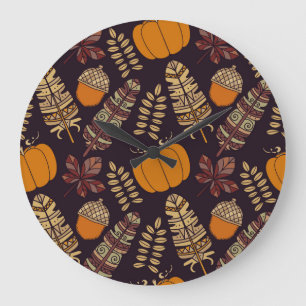 Kleurrijke Thanksgiving Dag, herfstpatroon. Grote Klok