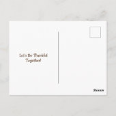 Kleurrijke Thanksgiving Harvest Briefkaart (Achterkant)