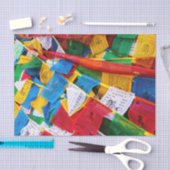 Kleurrijke Tibetaanse gebeddenvlaggen - Tibet Tissuepapier (Craft)