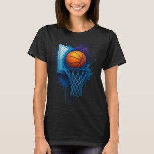 Kleurrijke Tie Dye Basketbal Kleding met Retro SPL T-shirt
