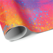 Kleurrijke Tie Dye Pattern Schattige Cool  Funky Cadeaupapier (Rol Hoek)