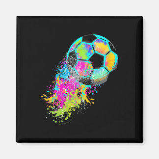 Kleurrijke Tie Dye Voetbal Ll  Magneet