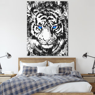 Kleurrijke Tiger Canvas Print Kleurrijke tijgerk