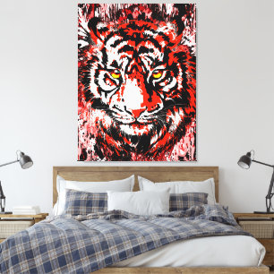 Kleurrijke Tiger Canvas Print   Kleurrijke tijgerk