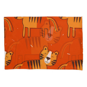 Kleurrijke Tigers Hand getrokken Decor Kussensloop