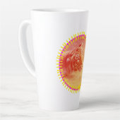 Kleurrijke tijger latte mok (Linkerhoek)