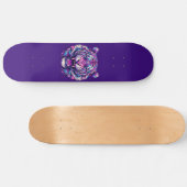 Kleurrijke tijger skateboard (Horizontaal)