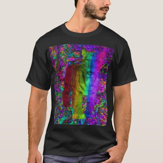 Kleurrijke tijger t-shirt (Voorkant)