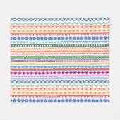 Kleurrijke titels fleece deken (Voorkant (Horizontaal))