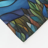 Kleurrijke Tornado Glas in lood Art Fleece Deken (Hoek)