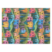 Kleurrijke Toscaanse huizen Tafelkleed (Voorkant (Horizontaal))