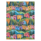 Kleurrijke Toscaanse huizen Tafelkleed (Voorkant)