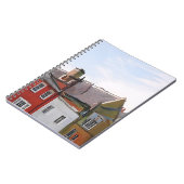 Kleurrijke Townhouse Street Notitieboek (Linkerzijde)