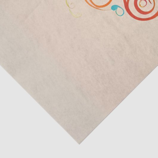 Kleurrijke Treble Clef Decoupage Tissuepapier (Detail)