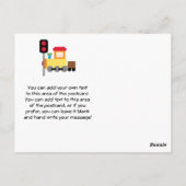 Kleurrijke Trein Verjaardag Bedankt Briefkaart (Achterkant)