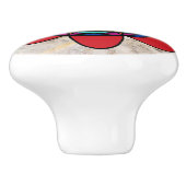 Kleurrijke trekknop keramische knop (Zijkant)