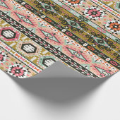 Kleurrijke Tribal Aztec Patroon Boho Geometrisch Cadeaupapier (Hoek)
