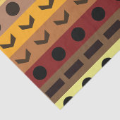 Kleurrijke Tribal Deco Art Patroon Tissuepapier (Detail)