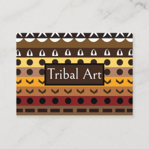 Kleurrijke Tribal Deco Art Patroon Visitekaartje