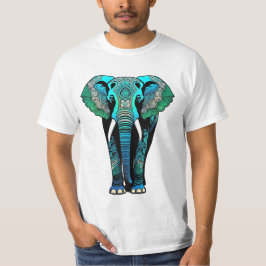 Kleurrijke Tribal Elephant - Artistic Wildlife T-shirt