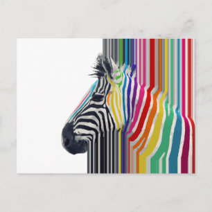 Kleurrijke trilstrips voor Zebra Briefkaart