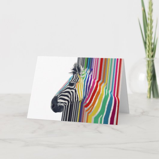 Kleurrijke trilstrips voor Zebra Kaart (Voorkant)