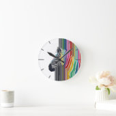 Kleurrijke trilstrips voor Zebra Ronde Klok (Huis)